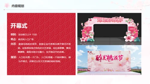 小镇桃花节策划方案通用PPT