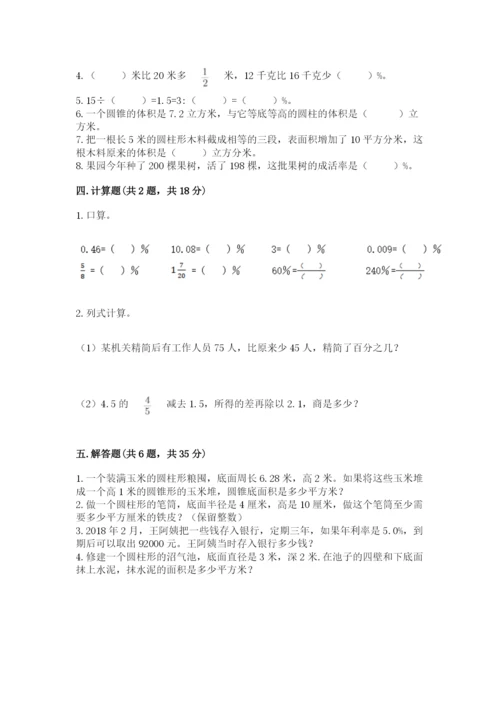 北京版六年级下册数学期中测试卷【培优】.docx