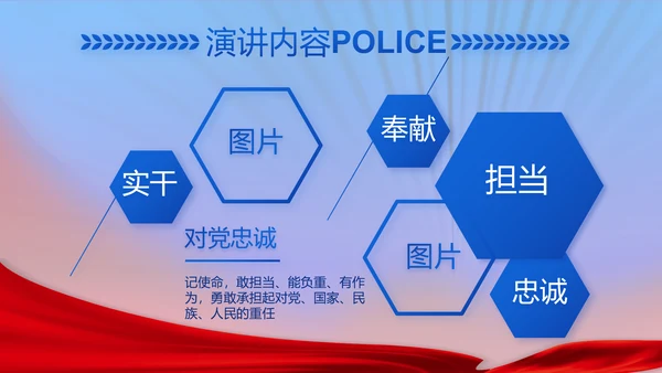 绿色大气公安年终工作总结计划PPT