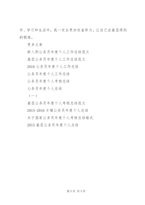 乡镇公务员年度个人工作总结范文.docx