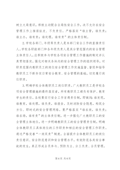 共华镇中心小学一岗双责实施方案.docx