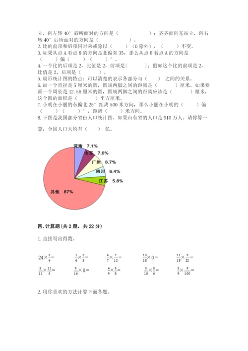 小学数学六年级上册期末模拟卷附参考答案【突破训练】.docx