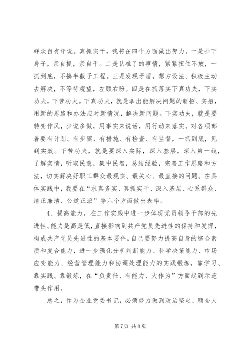 企业党委书记党性分析材料.docx