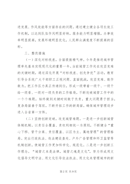 城管社会评议整改方案.docx