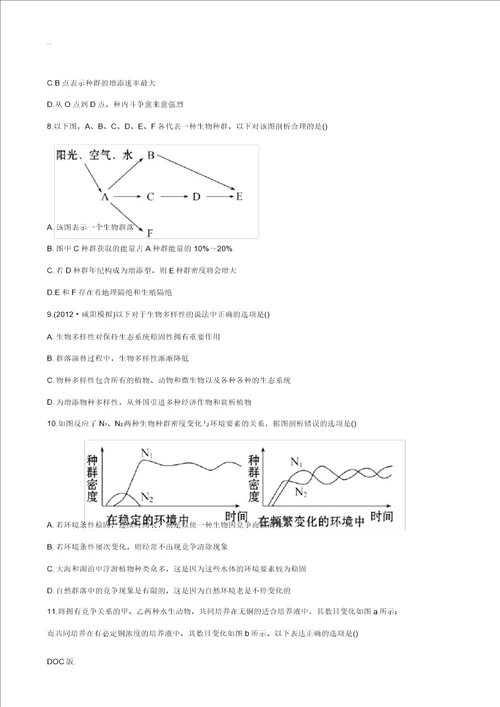 2013版高中生物阶段滚动检测六中图版