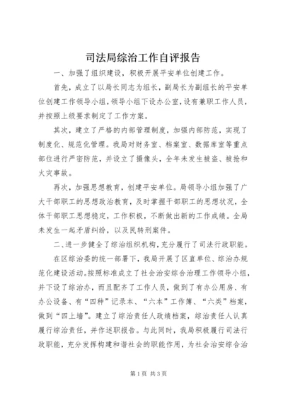 司法局综治工作自评报告.docx