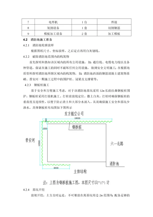 消防水池专项施工方案.docx