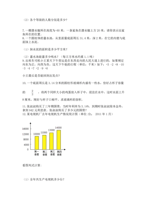 六年级小升初数学应用题50道（真题汇编）.docx