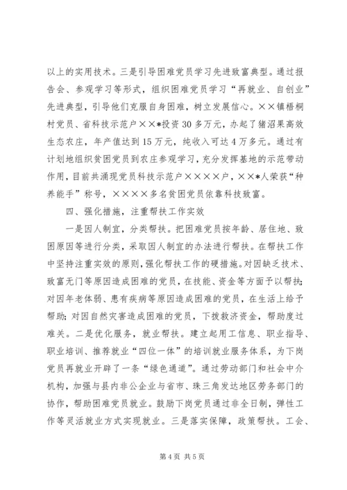 帮扶贫困党员切实增强基层党组织战斗力.docx
