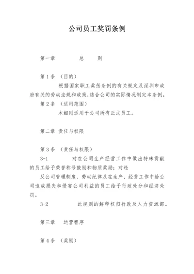 公司员工奖罚条例.docx