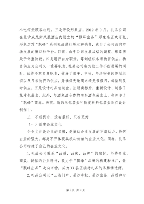 礼品公司年度工作总结及计划 (2).docx