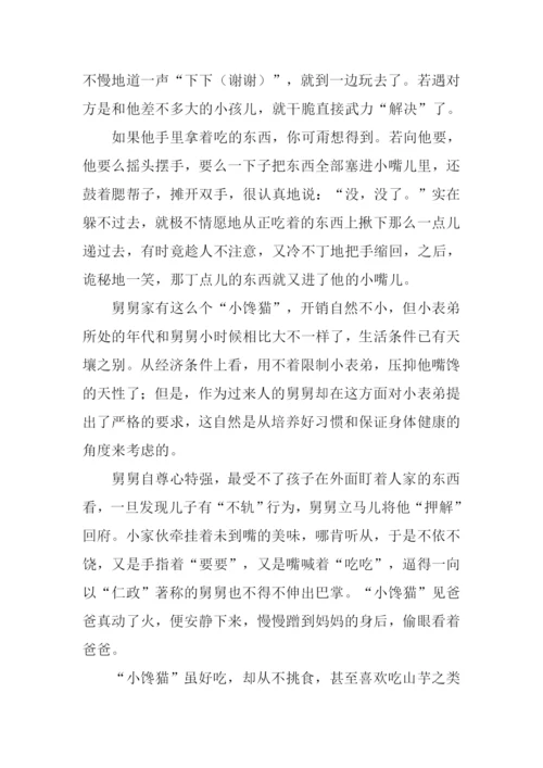 小馋猫作文800字.docx