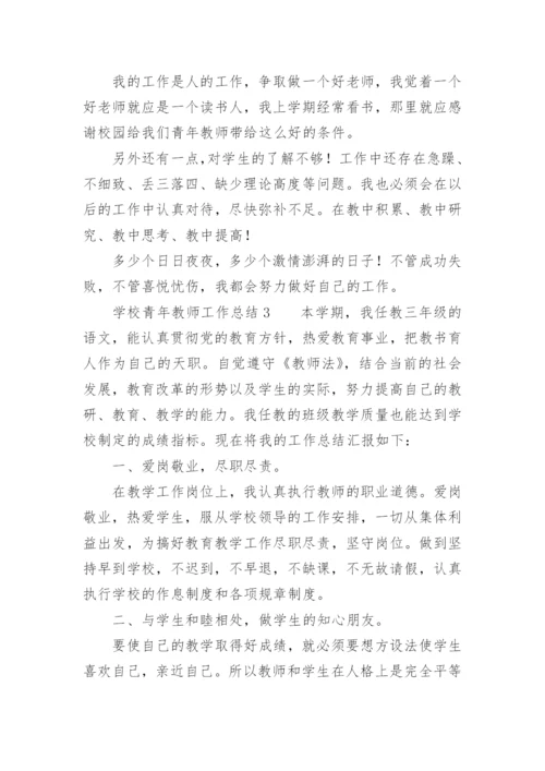 学校青年教师工作总结.docx