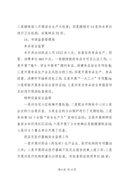 县安全生产工作开展情况报告.docx