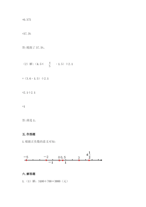 湖北省小升初数学期末测试卷及一套答案.docx