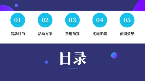 蓝紫星球营销活动策划方案通用PPT模板