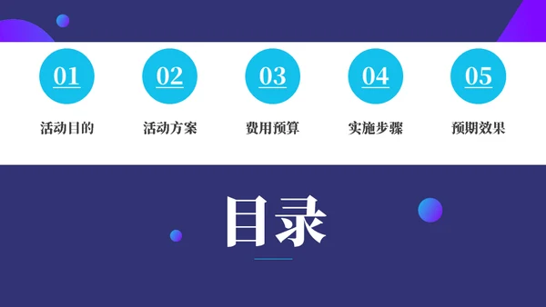 蓝紫星球营销活动策划方案通用PPT模板