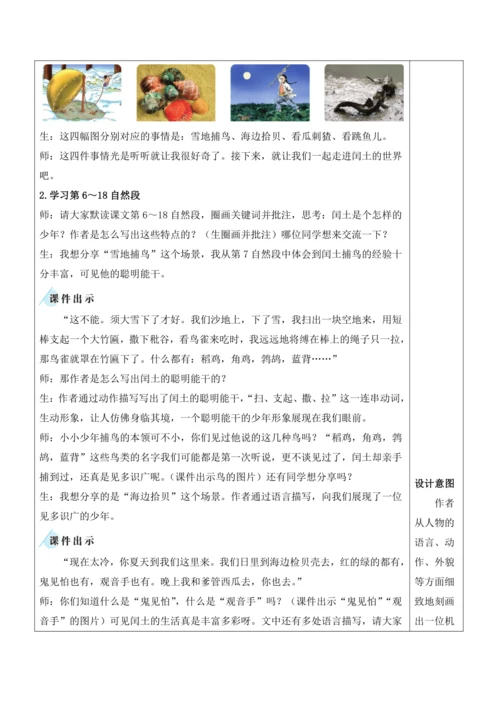 25《少年闰土》教案