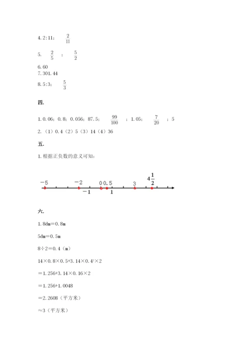 人教版六年级数学下学期期末测试题精品【历年真题】.docx
