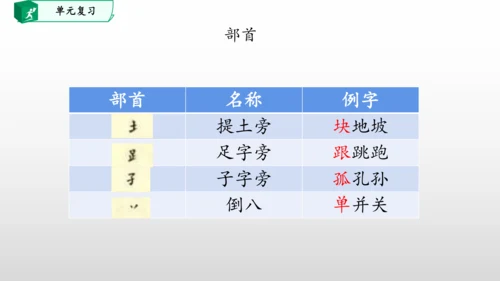 部编一年级语文下册第三单元知识清单