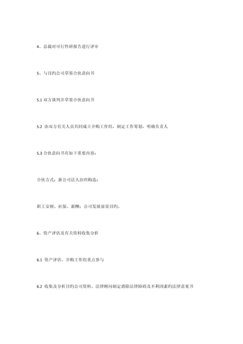 公司并购大标准流程细节全程指引.docx