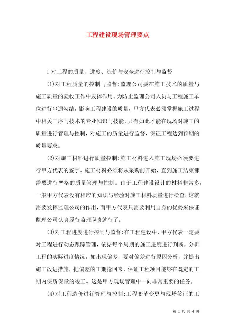 工程建设现场管理要点.docx