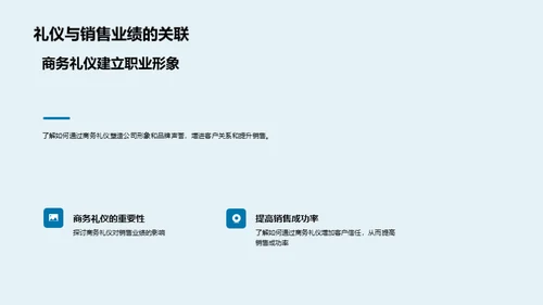 商务礼仪提升销售艺术