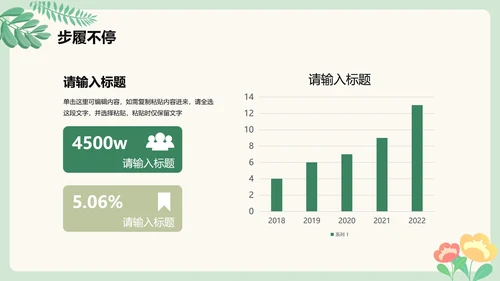 绿色清新手绘卡通风校园青志协学生部门介绍PPT模板