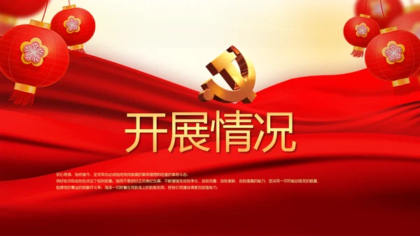党员代表大会年会工作总结汇报PPT