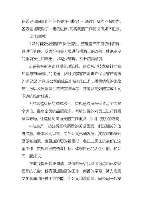 2022年转正述职报告模板锦集5篇（一）