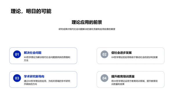 哲学理论开题报告PPT模板