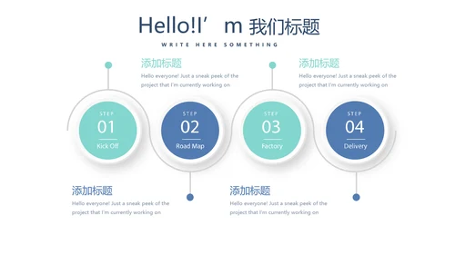 蓝色简约医院诊所动态PPT