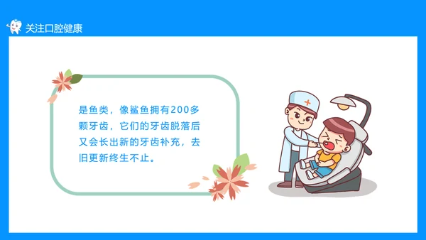 关注口腔健康，口腔卫生保健知识讲座PPT模板