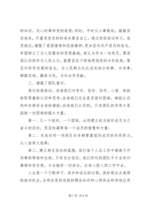 党员培训结业鉴定表自我鉴定.docx