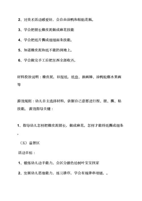 小班区域活动专项方案.docx