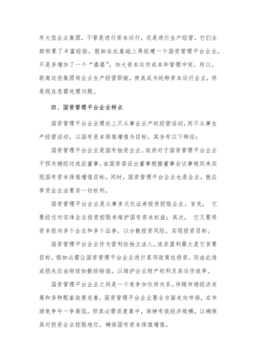 国资投资运营公司运营模式专项研究报告.docx