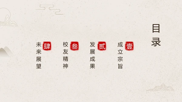 米色中国风通用金色校友会活动总结
