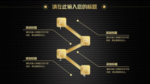炫酷黑金科技工作汇报通用PPT模板