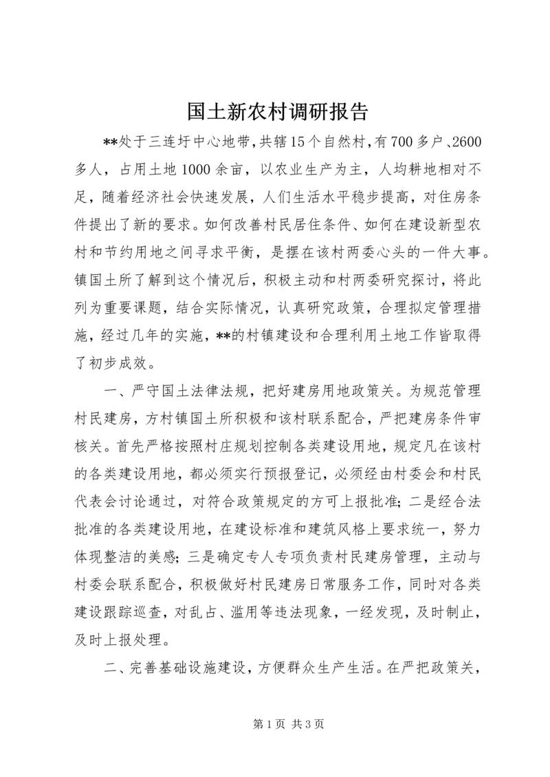 国土新农村调研报告.docx