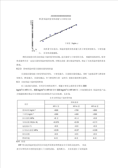 无机保温干混砂浆企业产品标准编制说明