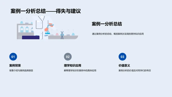 理学案例详解报告PPT模板