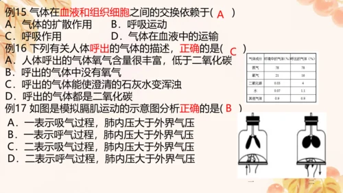 人教版（新课标）七下生物第四单元第一至三章复习课件(共34张PPT)