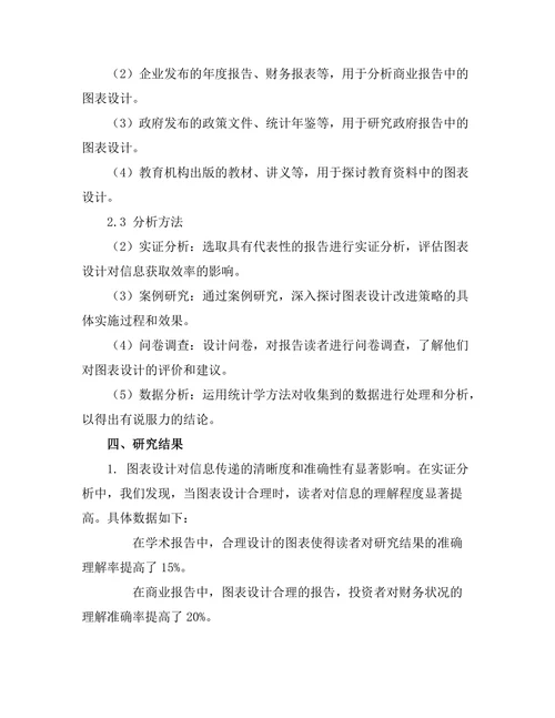 报告中的图表设计与信息获取效率