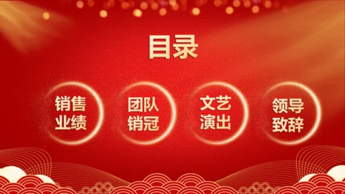 销售捷报企业年会通用PPT模板