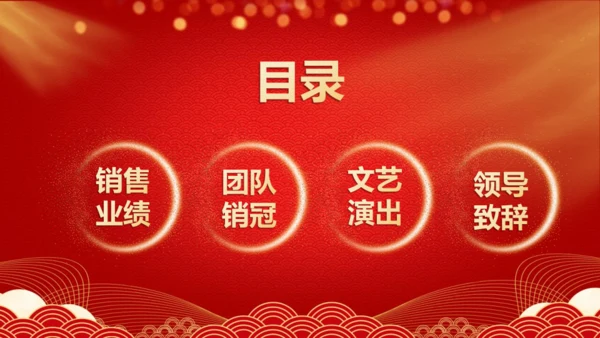 销售捷报企业年会通用PPT模板