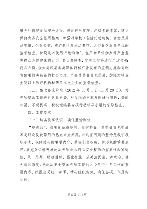 食品药品安全预防指导方案.docx
