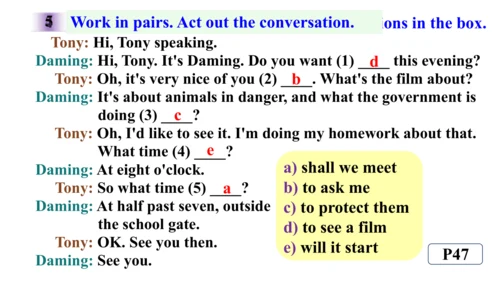 Module 6 Unit 3 Language in use.课件【外研（2024）版八年级上册】