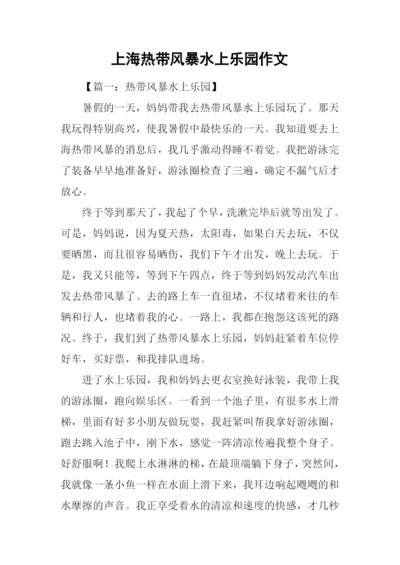 上海热带风暴水上乐园作文.docx