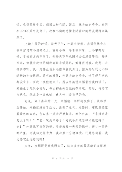 我家小狗作文600字八篇.docx