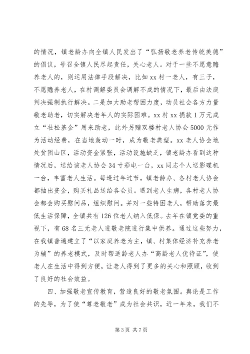 乡镇镇老龄年度工作总结.docx